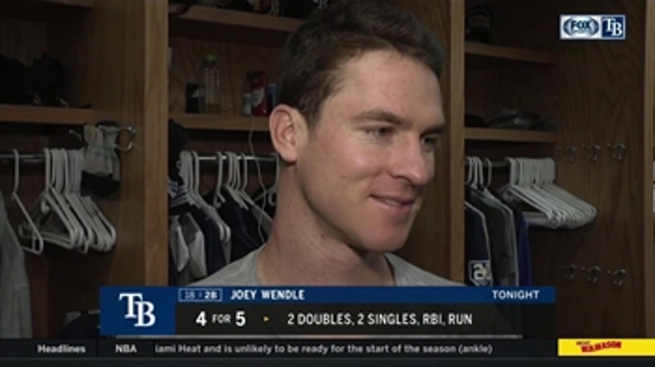 Joey Wendle on his success hitting in the leadoff spot