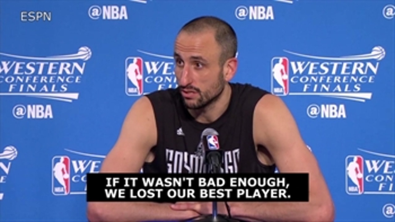 Ginobili on Game 1 collapse: 'If it wasn't bad enough, we lost our best player'