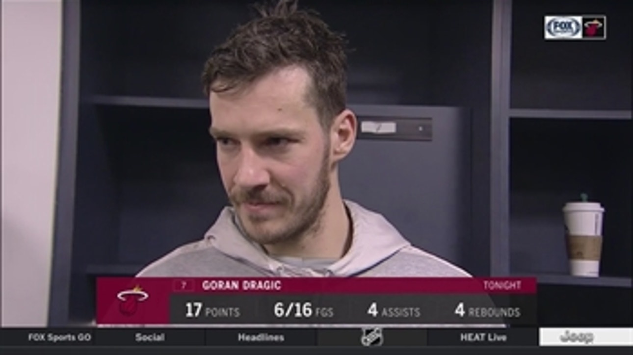 Goran Dragic says the Heat need to up their defense