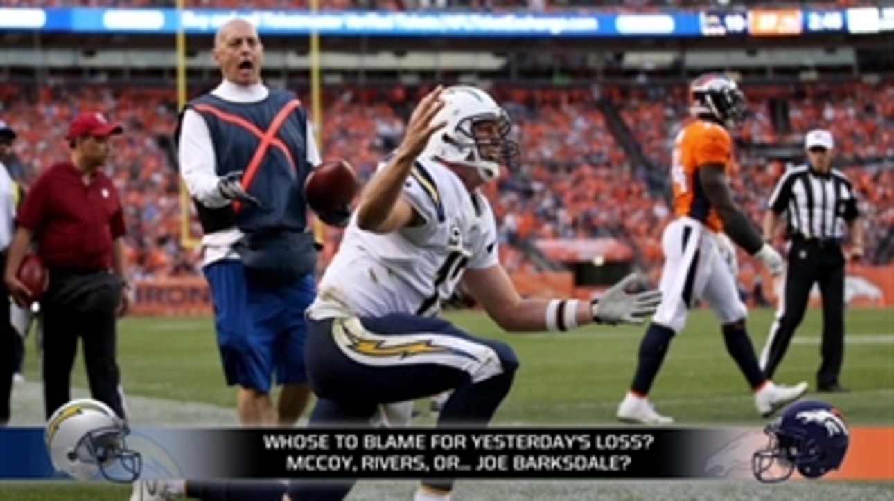 Who's to blame for the Chargers loss to the Broncos?