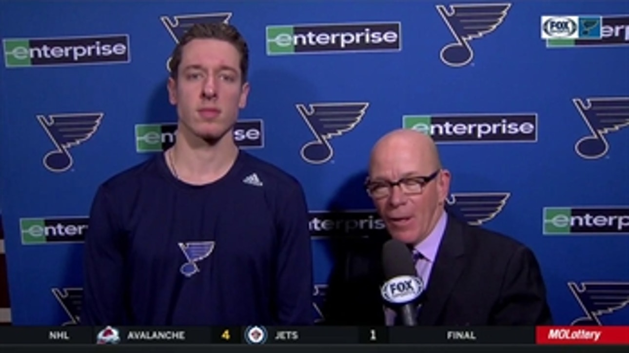 Binnington: 'We've been playing outstanding, and it's good to be a goaltender in those situations'