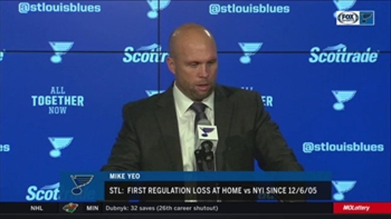 Mike Yeo says Blues gave up 'easy goals' in loss to Islanders