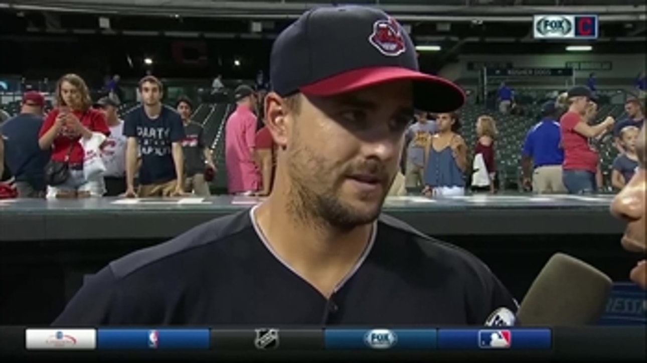 Lonnie Chisenhall's thoughts were with Carlos Santana after win