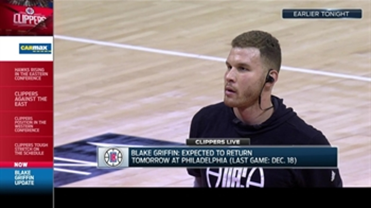 Clippers Live: Blake Griffin to return to the court against the 76ers