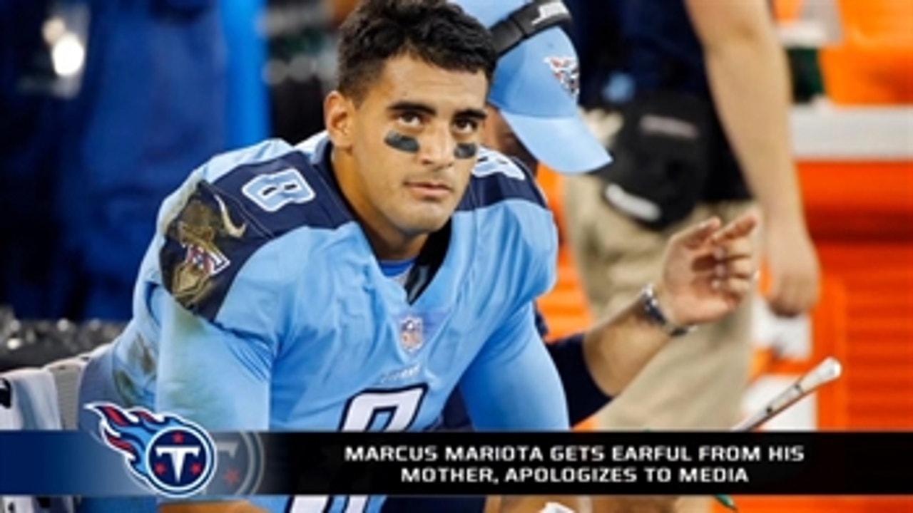 Marcus Mariota apologizes to media after being scolded by his mother