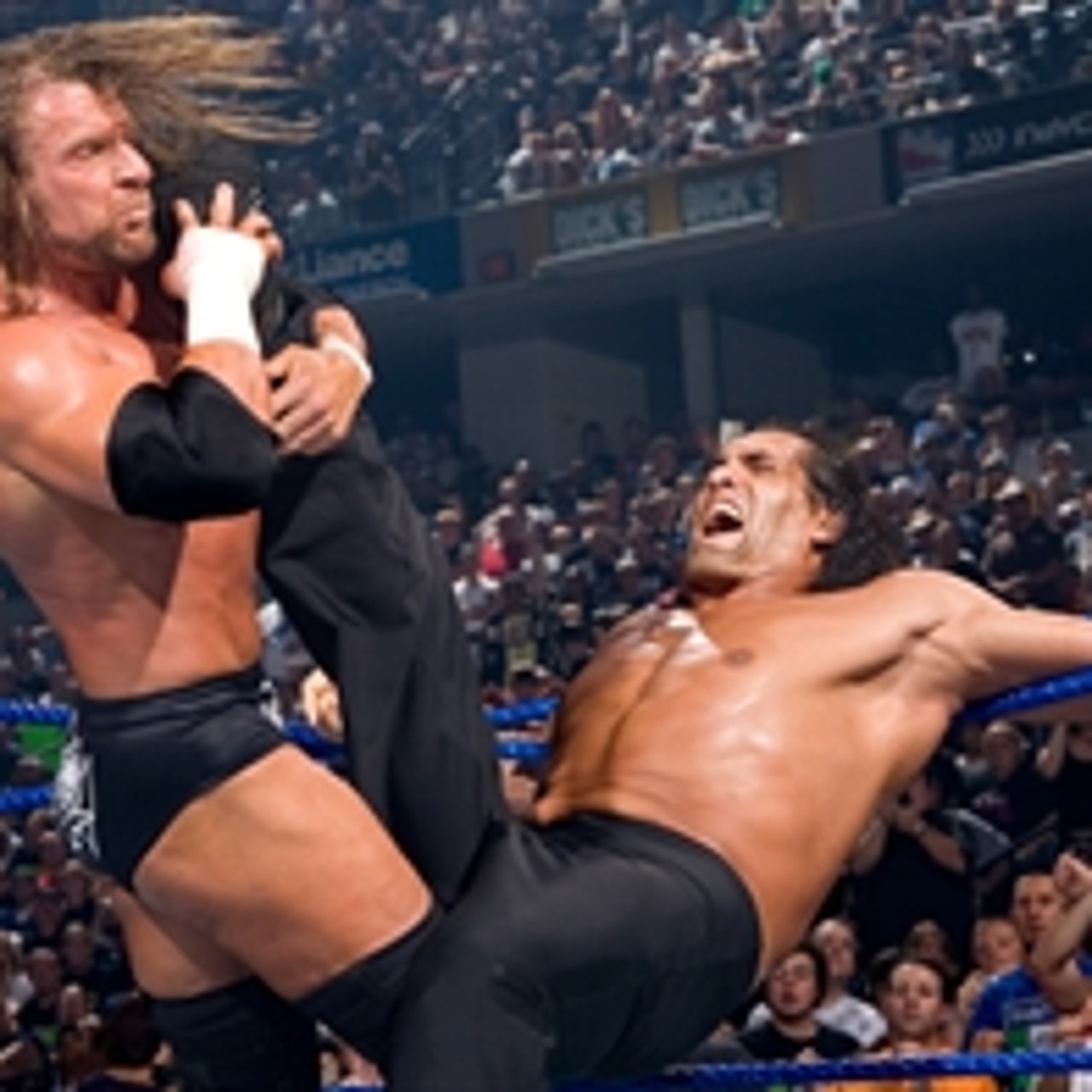 Triple H vs. The Great Khali – WWE Title Match: SummerSlam 2008 (Full  Match) | FOX Sports, image size:1280x1280