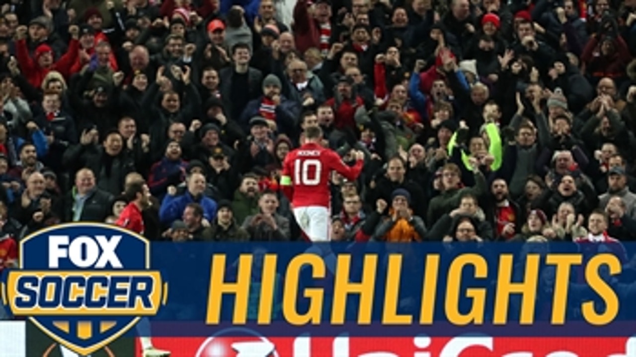 Rooney's record-breaking chip gives United 1-0 lead ' 2016-17 UEFA Europa League Highlights