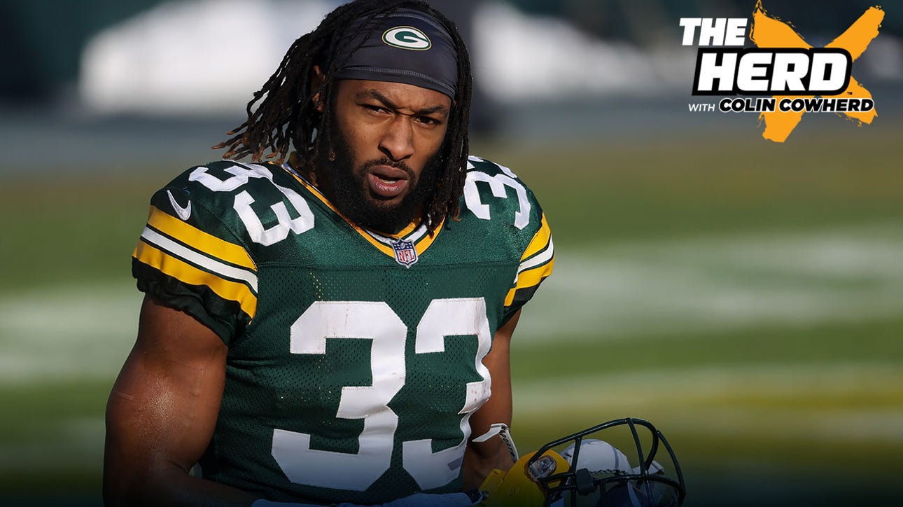 Colin Cowherd: 'It's a smart move for Packers to re-sign Aaron Jones on $48M deal' ' THE HERD
