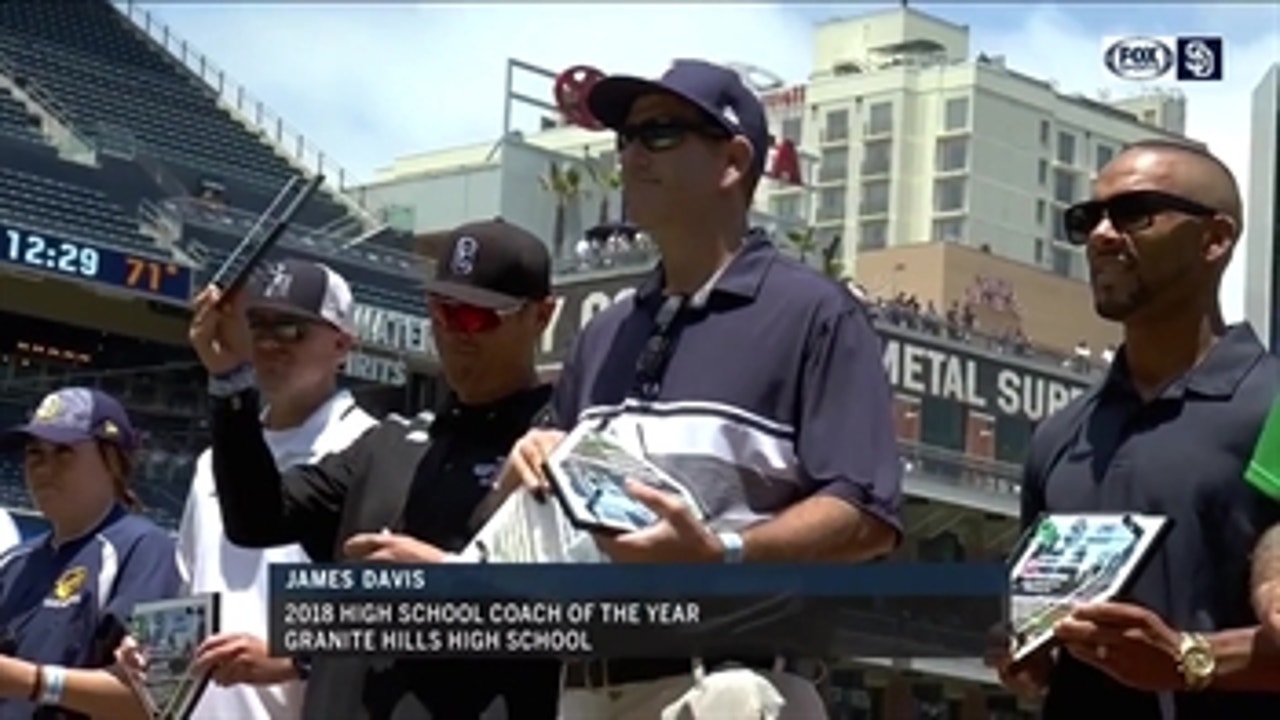 Granite Hills' James Davis honored with the 2018 Padres Coach of the Year award
