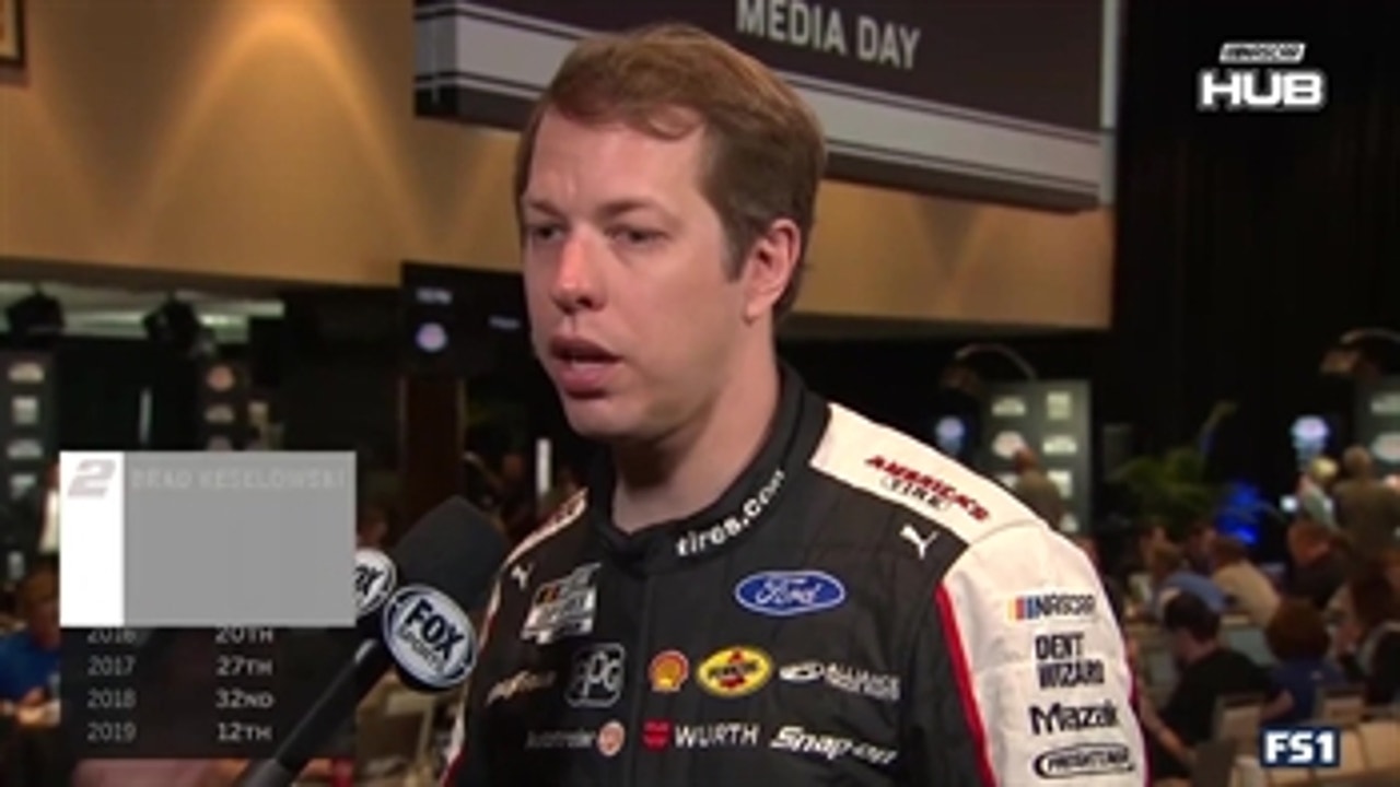 Brad Keselowski joins FOX Sports' Alan Cavanna at Media Day for the Daytona 500 ' NASCAR on FOX