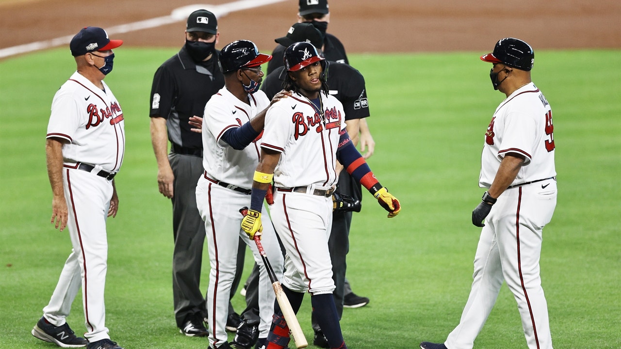 Braves, Marlins react to Ronald Acuña Jr. hit by pitch: 'If he's ready to fight, I'm ready to fight too'