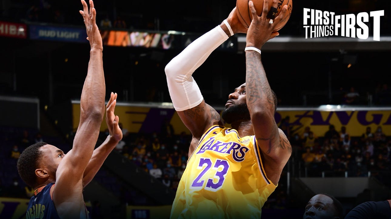 Nick Wright decides if LeBron's game-winning 3-pointer luck or clutch | FIRST THINGS FIRST