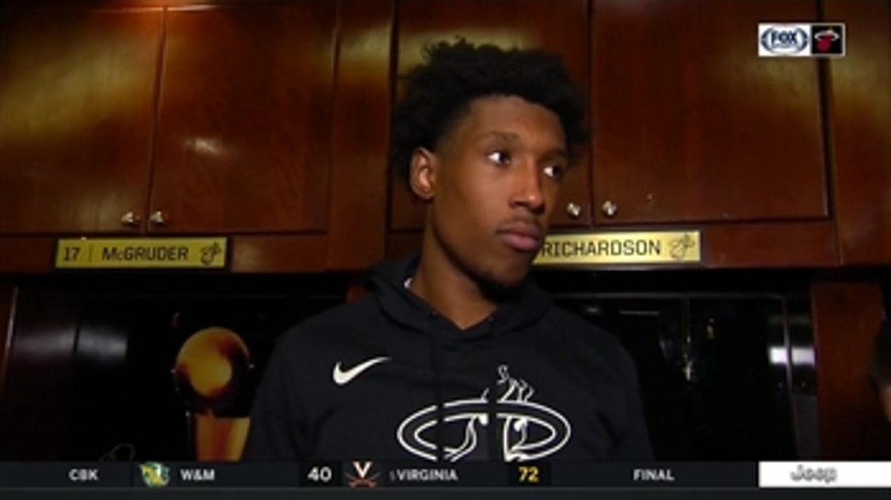 Josh Richardson breaks down Heat winning defensive battle against Bucks