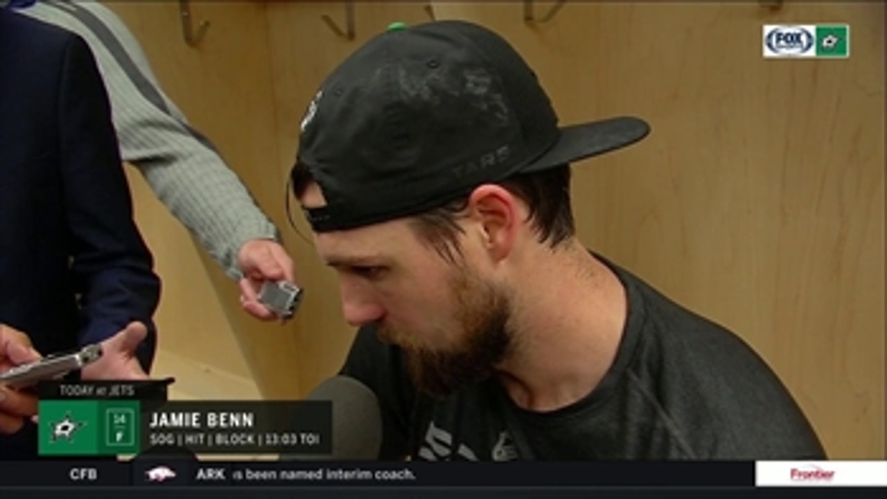 Jamie Benn: 'It would have been nice to get two (points)' ' Stars Live