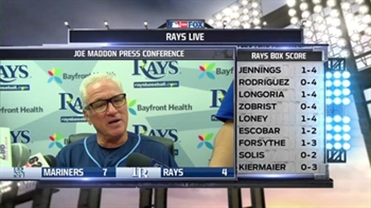 Rays fall to Mariners