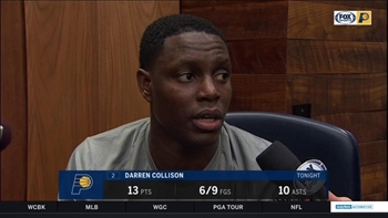 Darren Collison: 'I'm very appreciative to be in this situation'