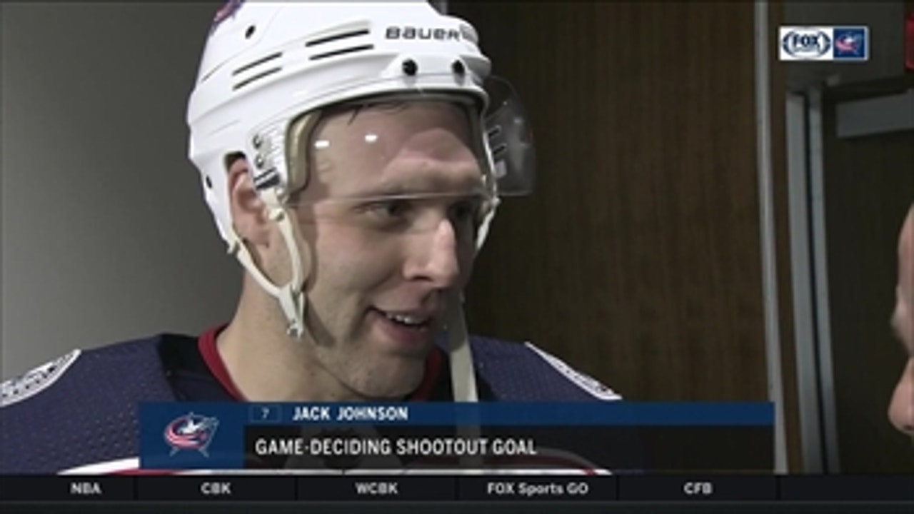 Jack Johnson wins it for the Blue Jackets in his home state of Michigan