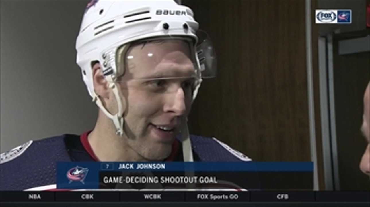 Jack Johnson wins it for the Blue Jackets in his home state of Michigan