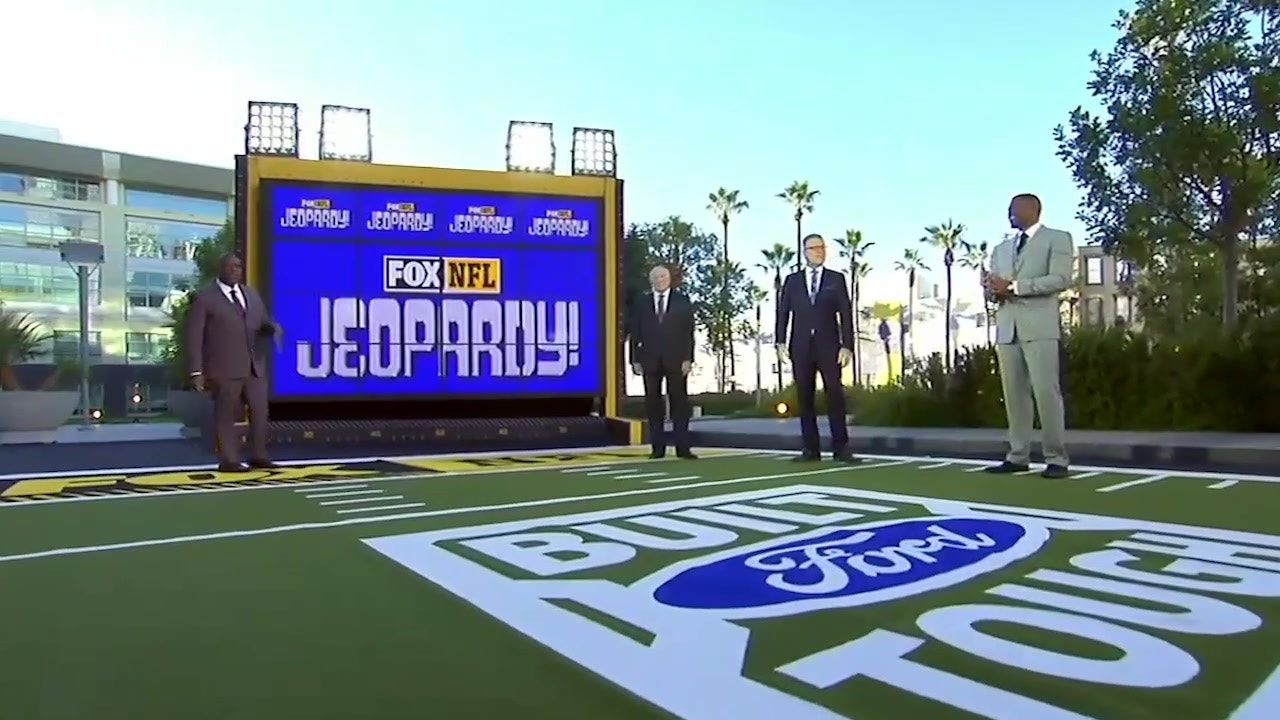 FOX NFL Sunday crew plays football-themed Jeopardy in honor of Alex Trebek
