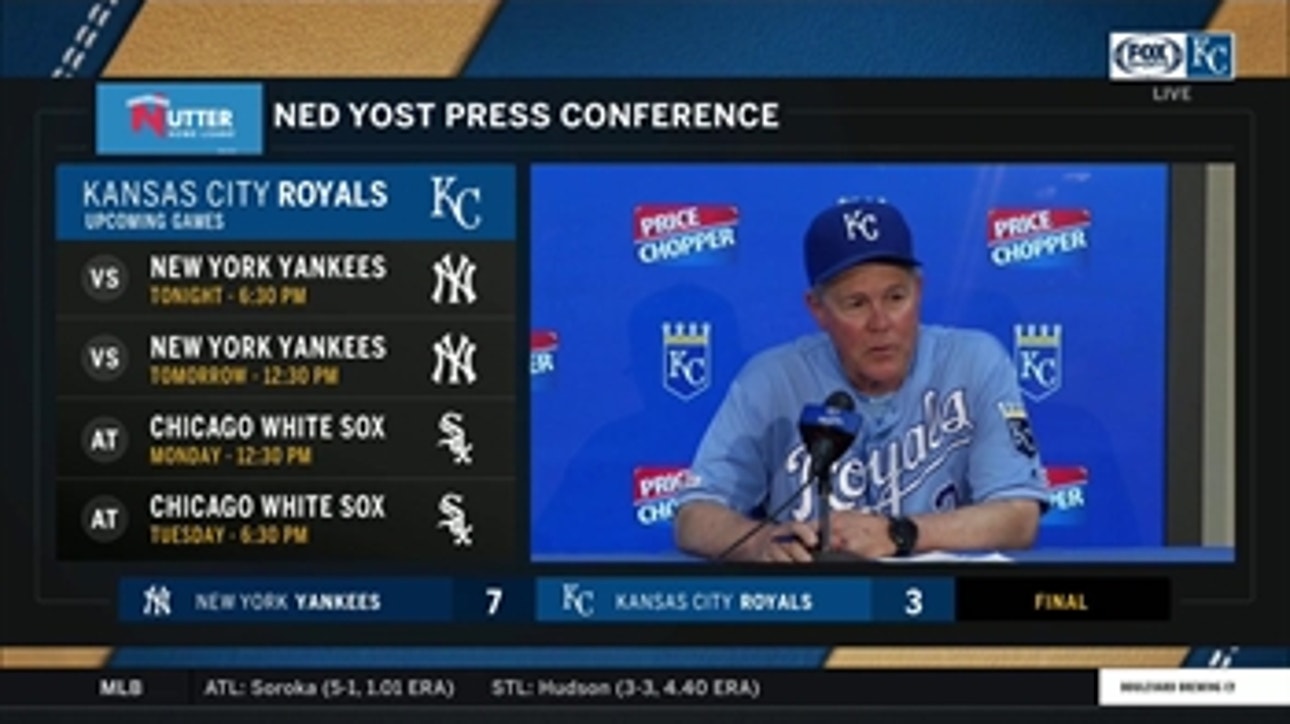 Yost on a few costly pitches: 'It's hard to be perfect out there'