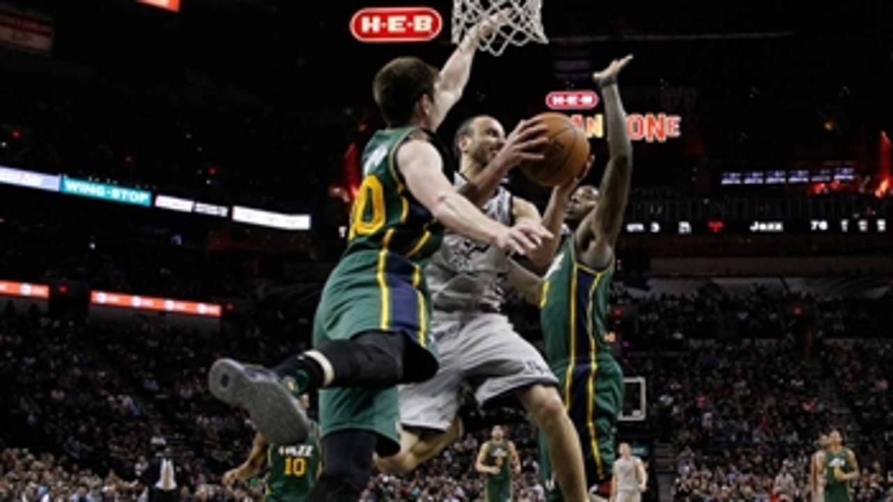 Spurs rout Jazz, get 10th straight win