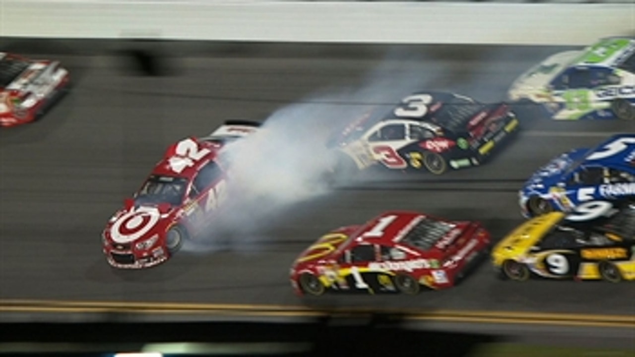 CUP: Kyle Larson Wrecked Out - 2014 Daytona 500