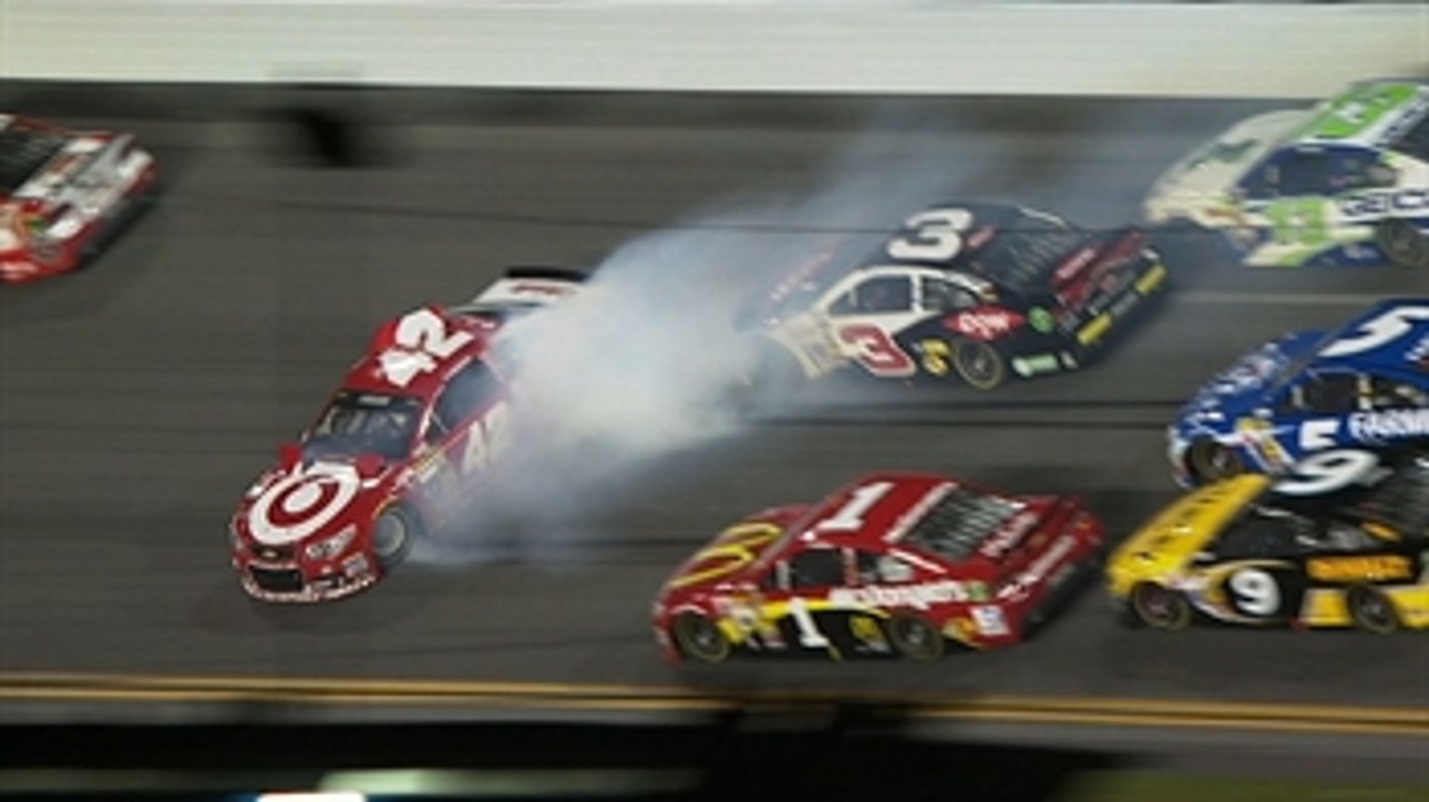 CUP: Kyle Larson Wrecked Out - 2014 Daytona 500