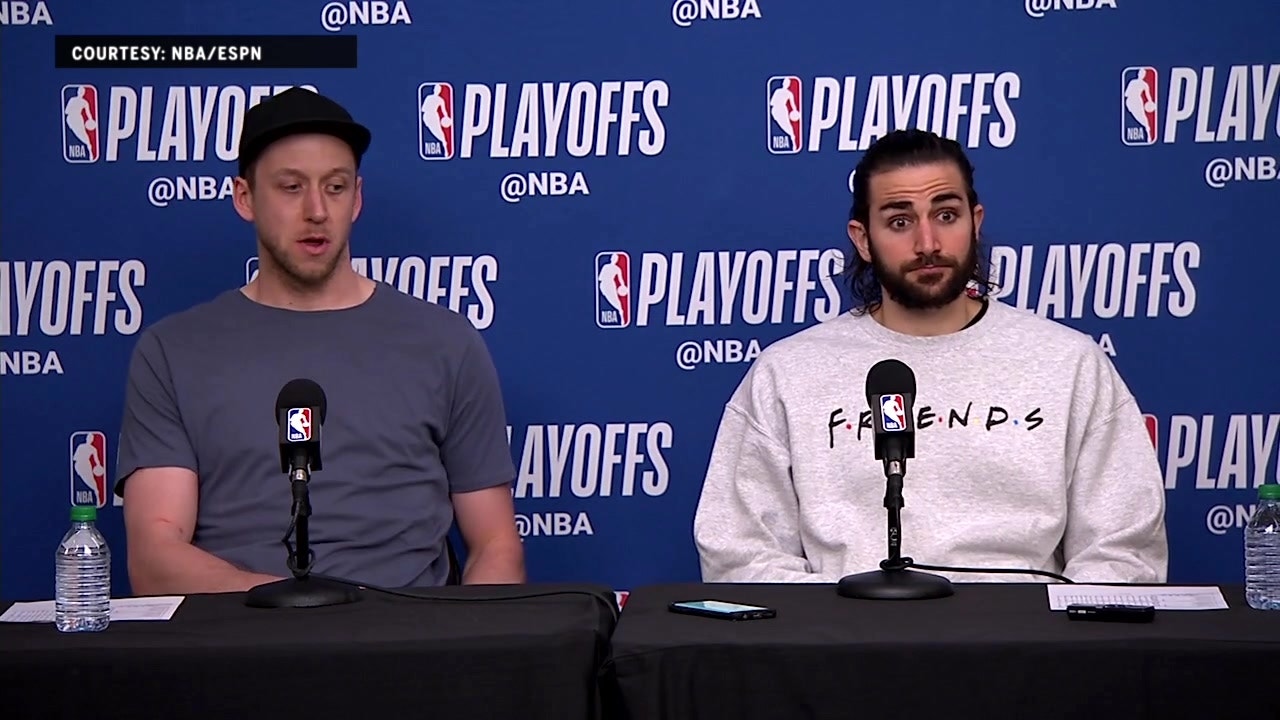 Ricky Rubio and Joe Ingles Press Conference - Game 3 ' Thunder at Jazz