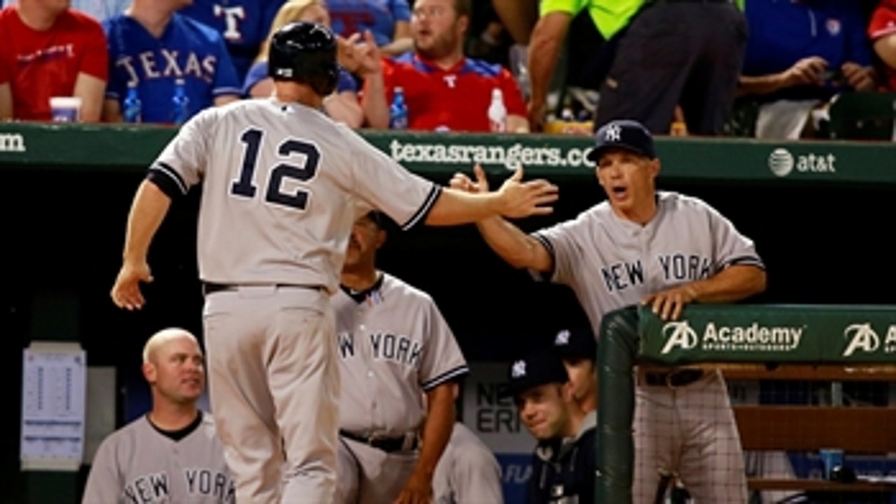 Yankees work out of tricky 9th to edge Rangers
