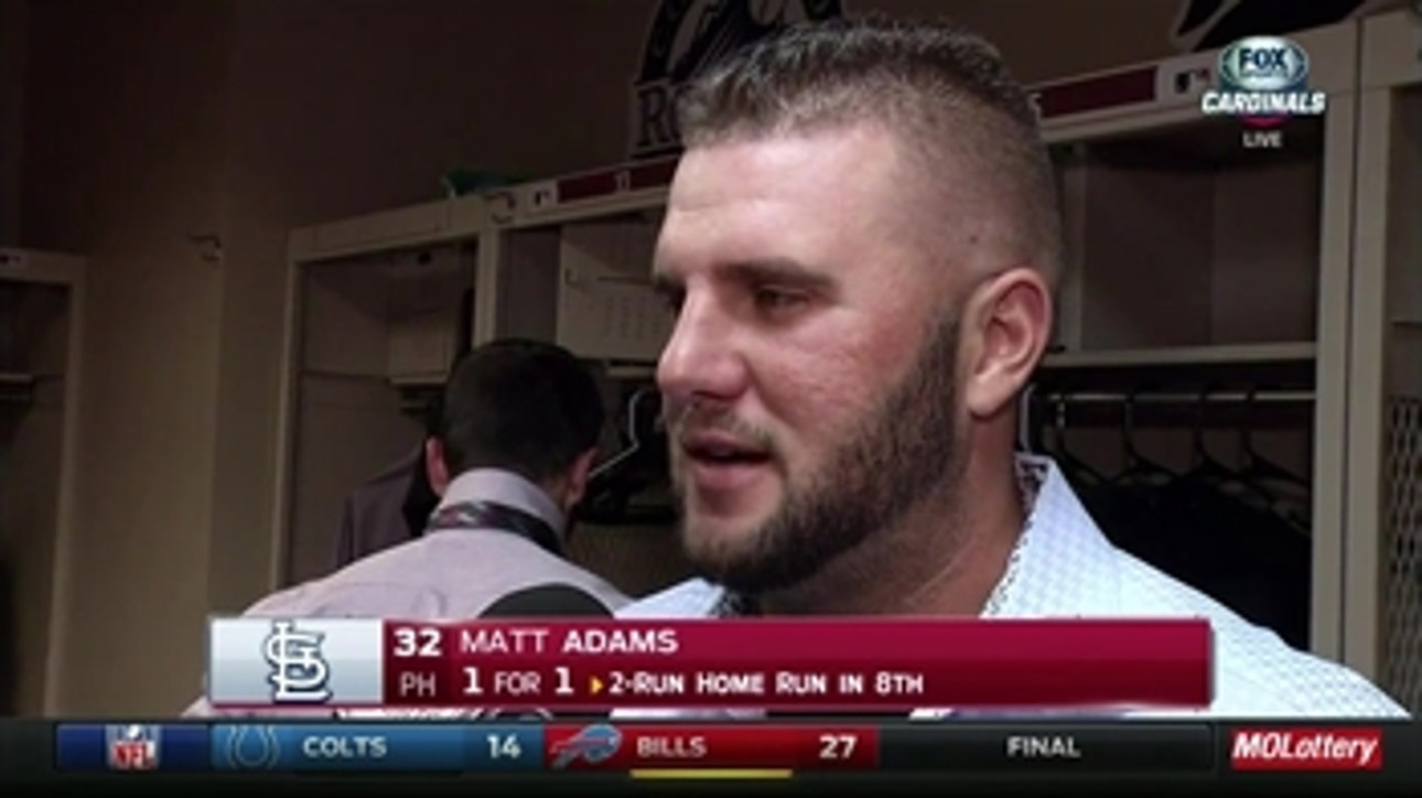 Matt Adams is 'very, very close' to being back at 1B