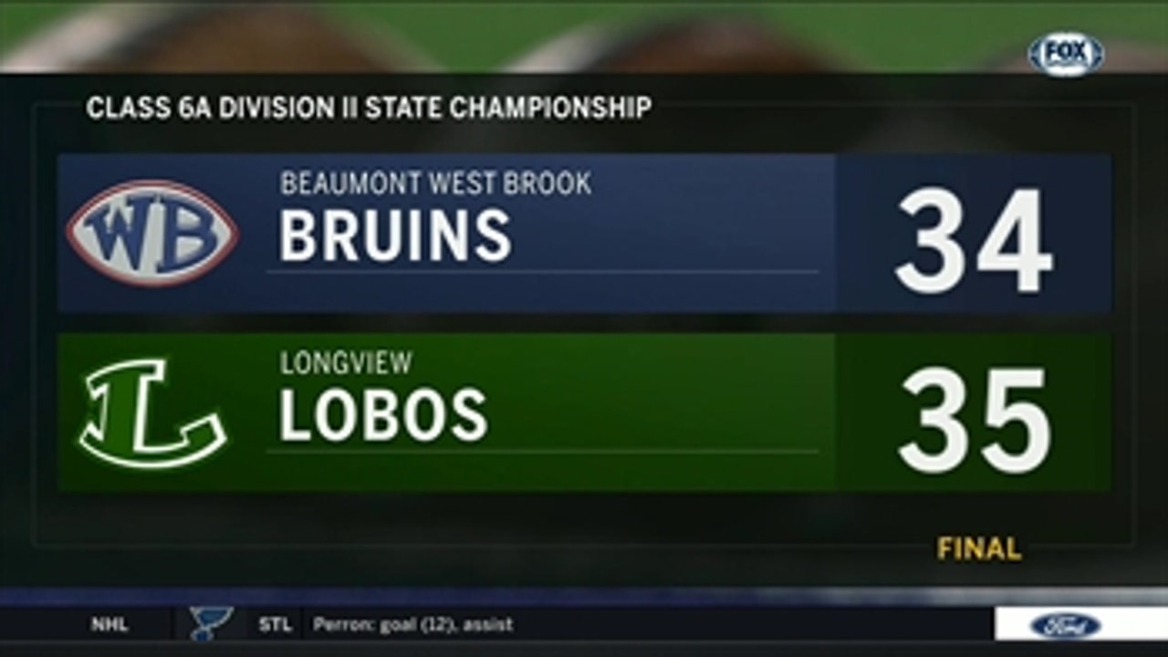 WATCH: Longview Lobos defeat West Brook for 6A Div. II Title ' UIL Texas State Football Championships