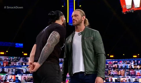 Edge to Roman Reigns, ‘Do you really want me to expose the dents in your armor?”