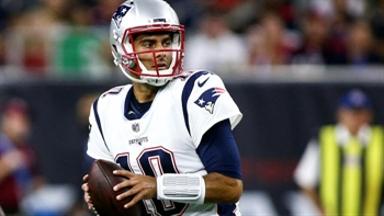 Cris Carter says if he were Jimmy Garoppolo, he would wait on Tom Brady ' FIRST THINGS FIRST