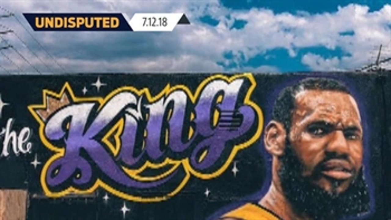 Shannon Sharpe's reaction to the artist removing LeBron 'King of LA' mural
