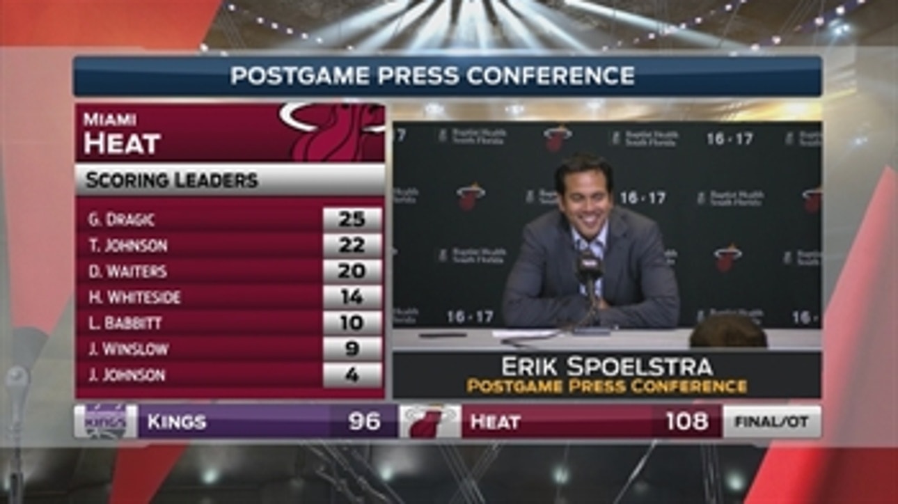 Erik Spoelstra happy to see team come through in emotional game
