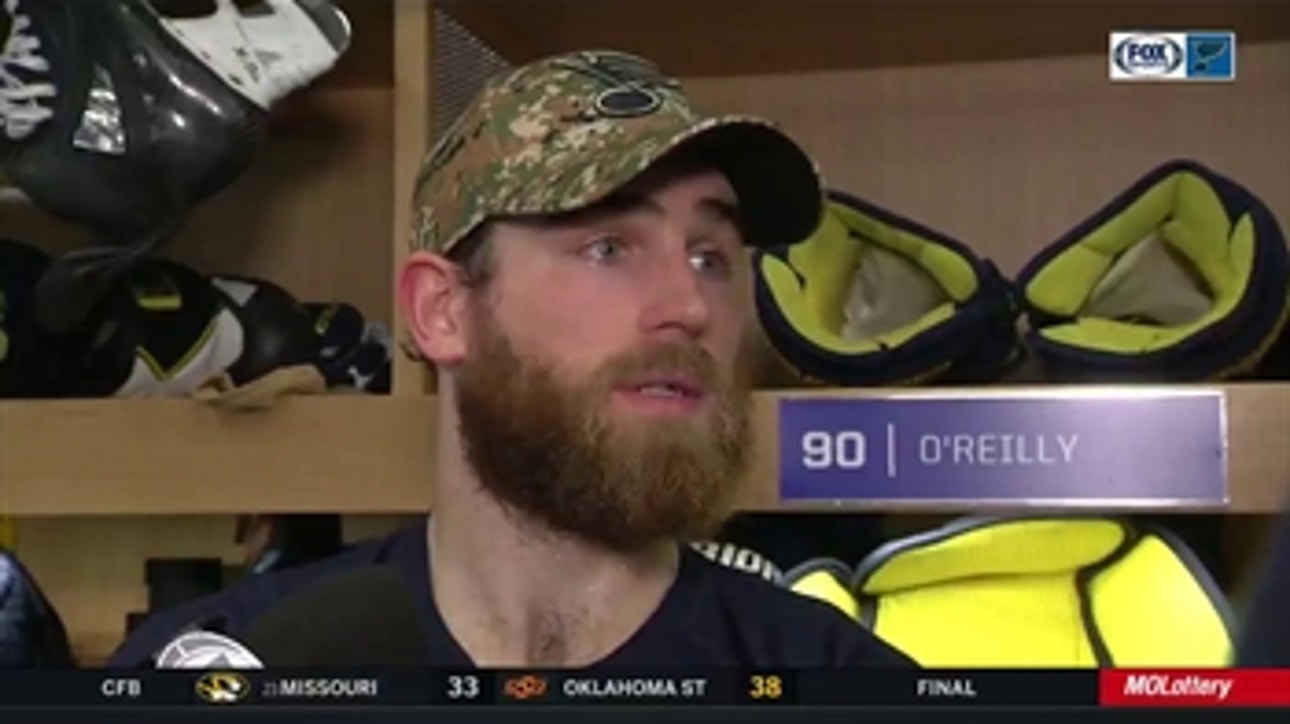 Ryan O'Reilly after the loss: 'It's just not good enough'