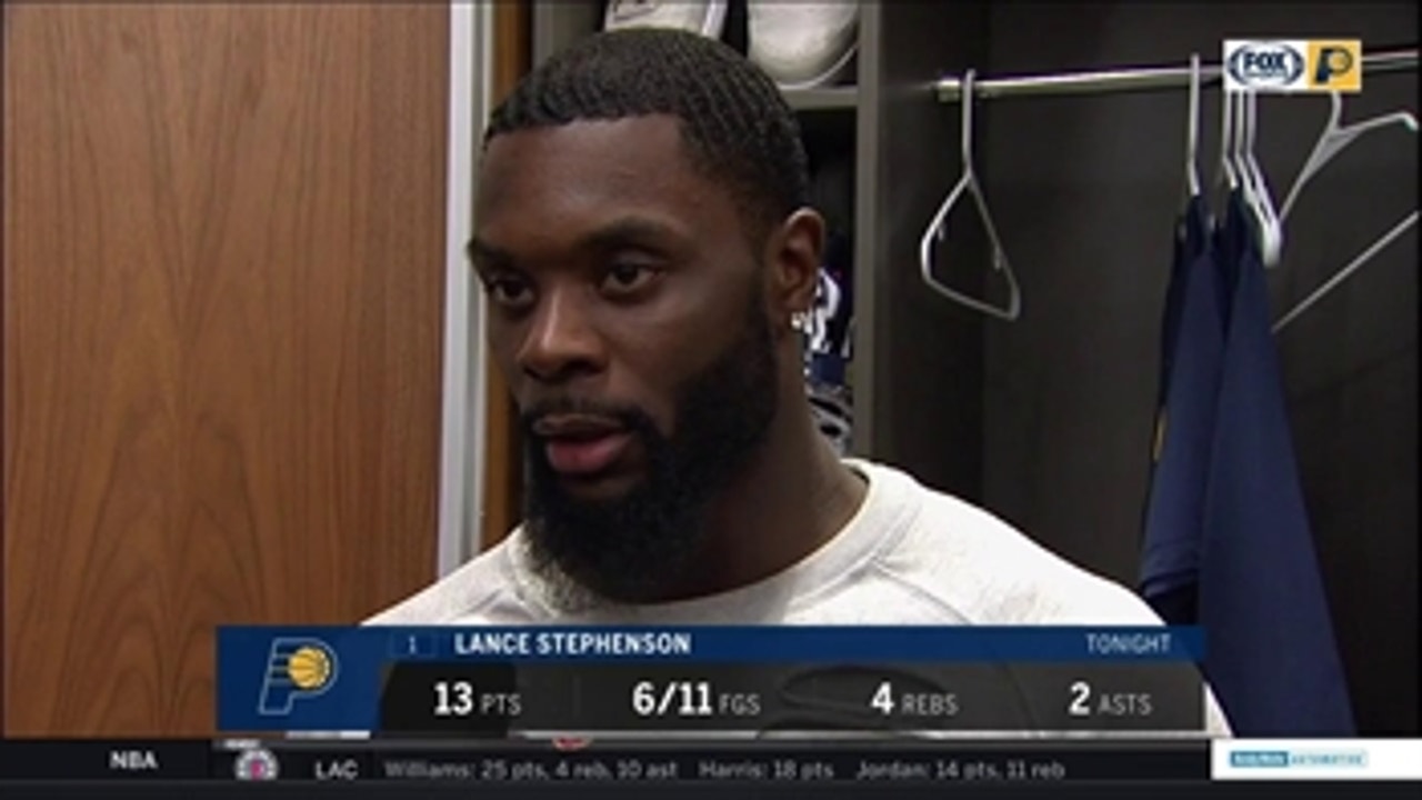 Lance Stephenson: Pacers played a 'great team game' against Clippers