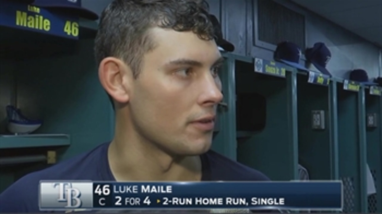 Rays' Luke Maile says 2-run home run was the highlight of his career