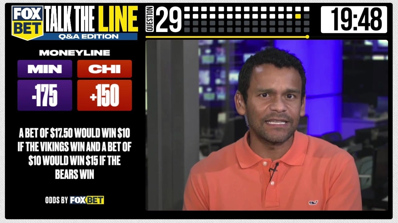 Vikings or Bears on the money line for Monday Night Football?