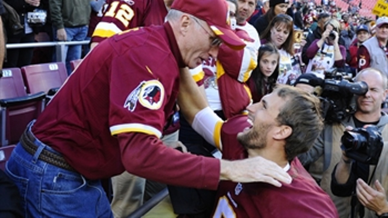 Kirk Cousins gave his game ball to his father who has cancer
