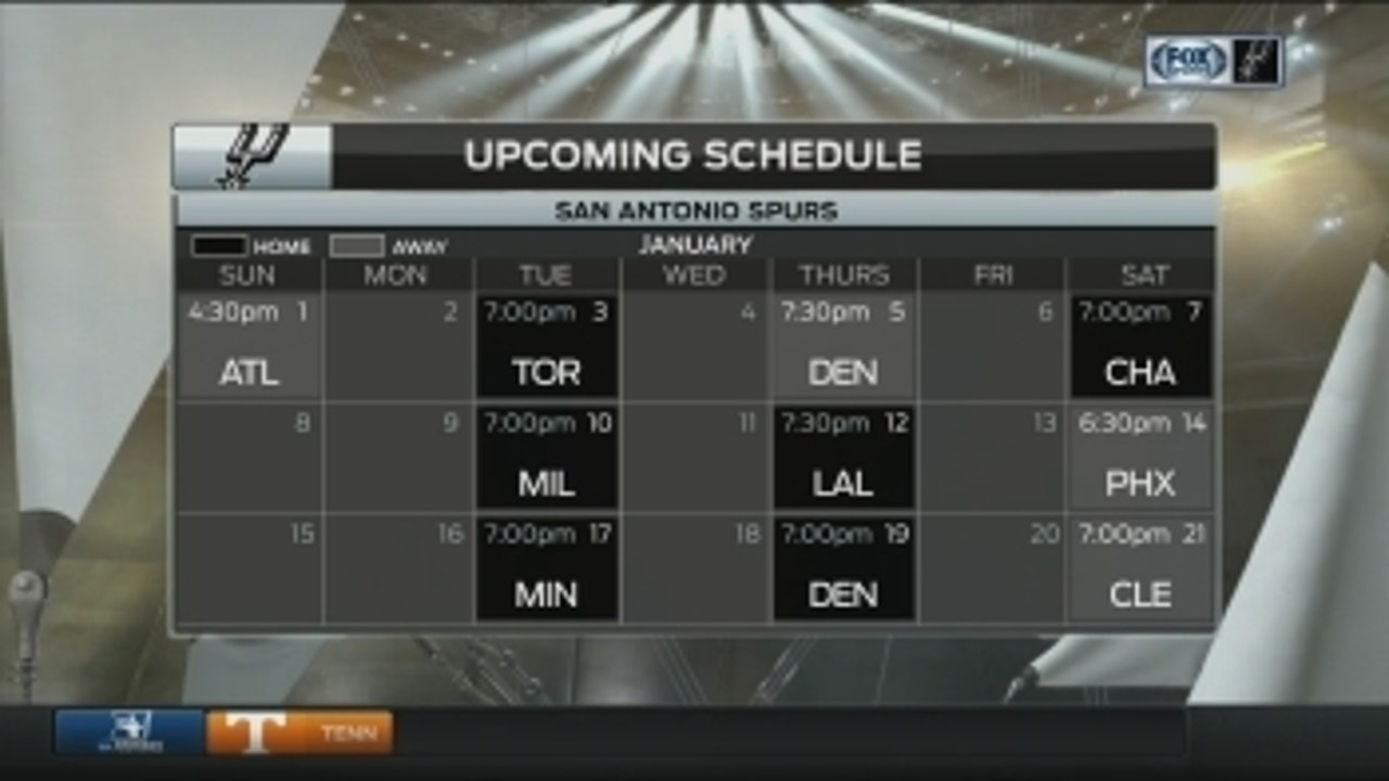Spurs Live: Upcoming schedule in 2017