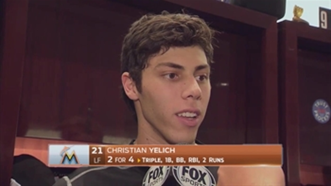 Yelich on Stanton: 'That's just what he does'
