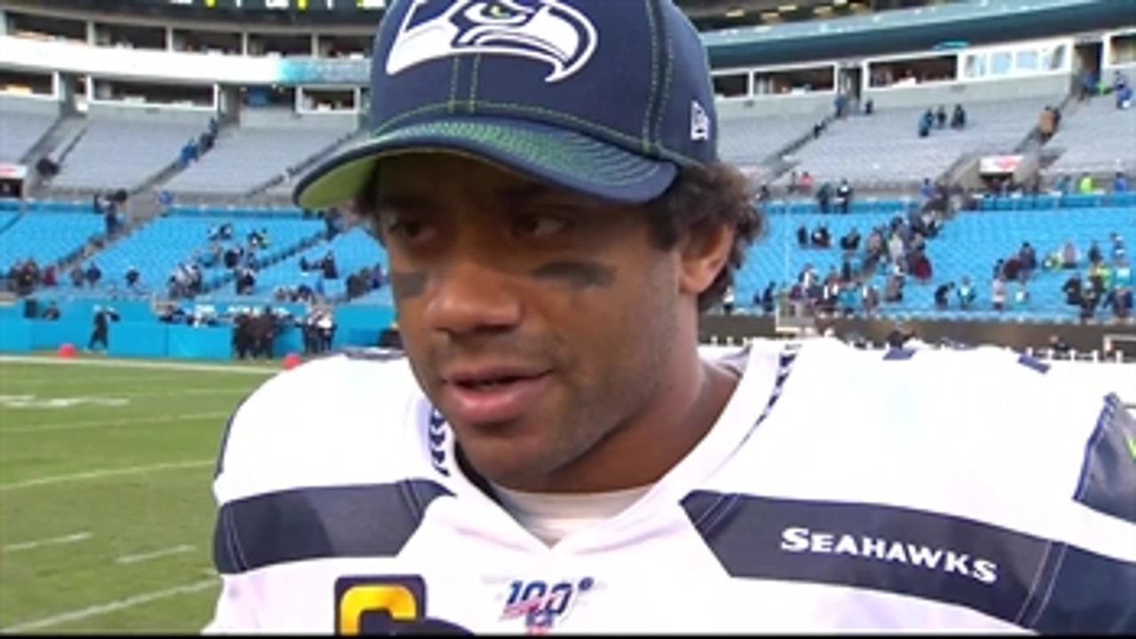 Russell Wilson: 'Whenever we win on the road, we fly first class... I will be stretched out'