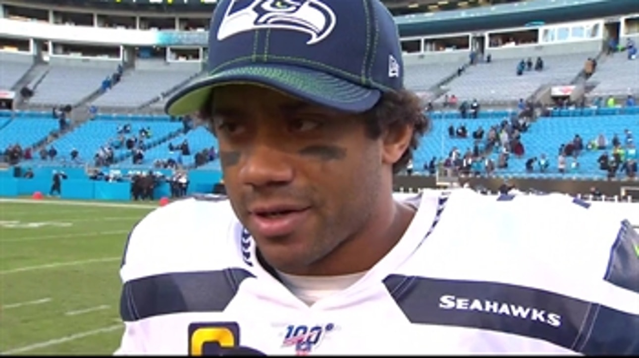 Russell Wilson: 'Whenever we win on the road, we fly first class... I will be stretched out'