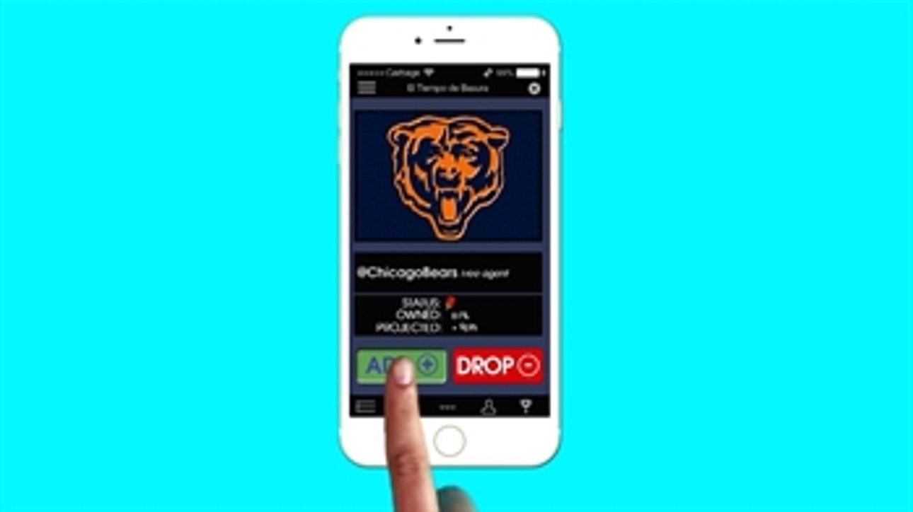 Add/Drop: @ChicagoBears and @NFL