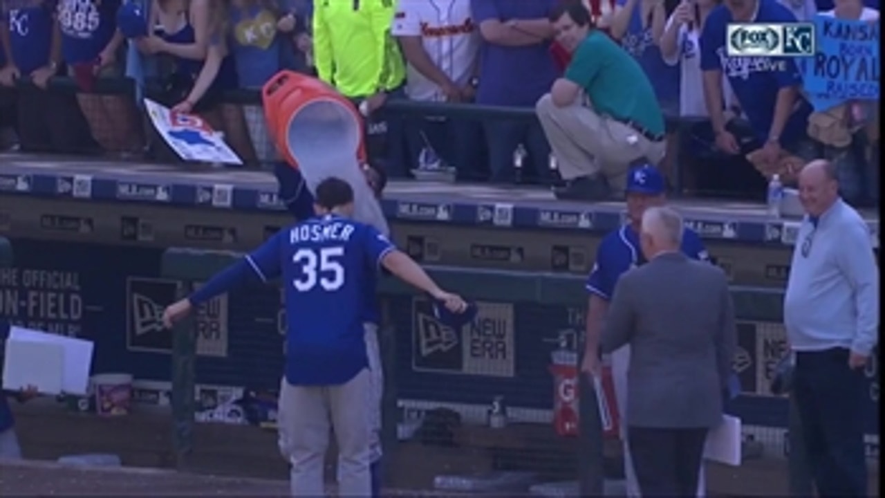 Finally, a Royals Gatorade bath