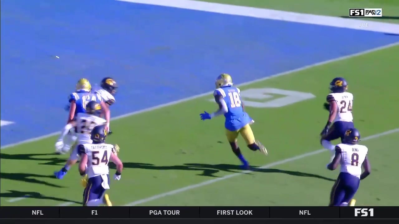 Charles Njoku catches 27-yard touchdown pass to put UCLA up 14-3 on Cal