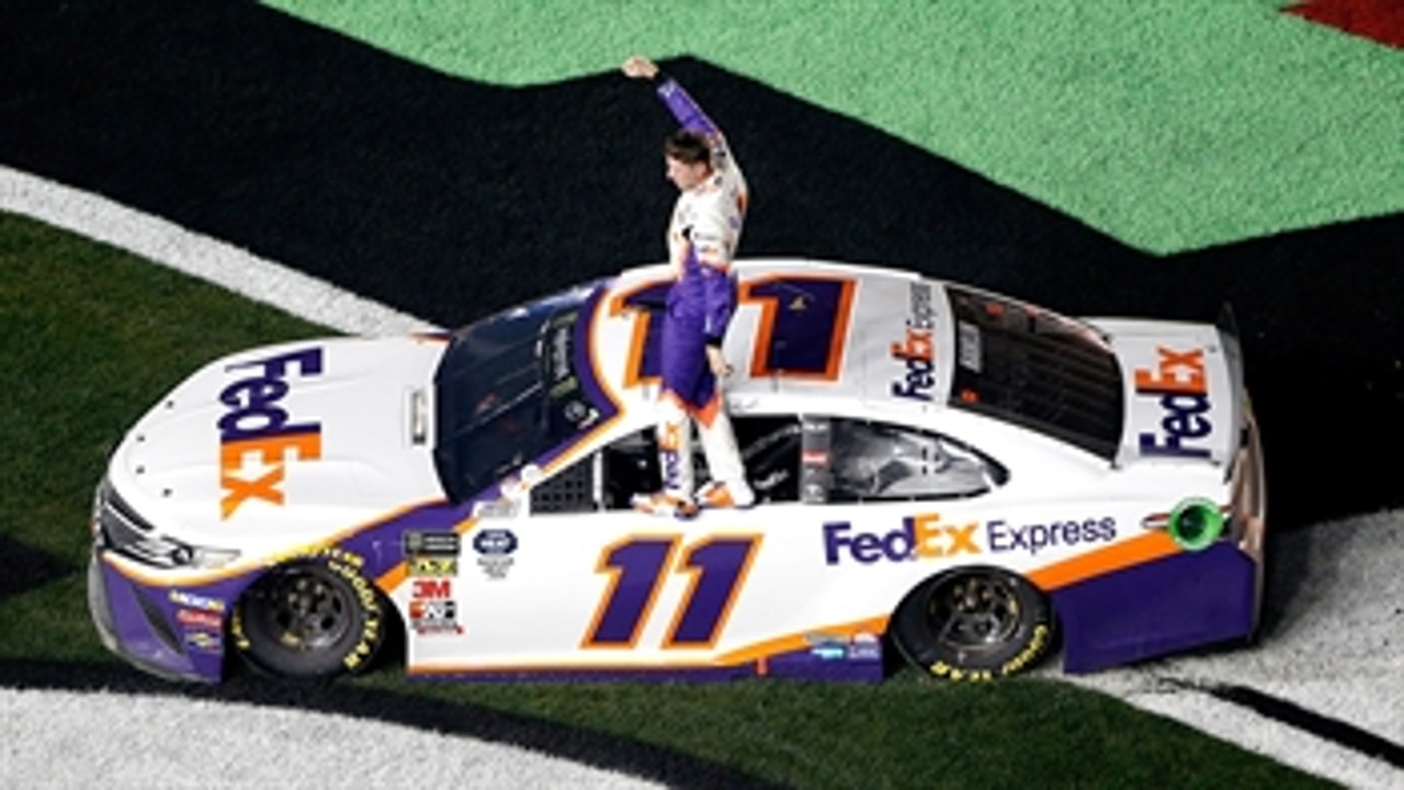 Denny Hamlin wins 2019 Daytona 500 in emotional tribute to the late J.D. Gibbs