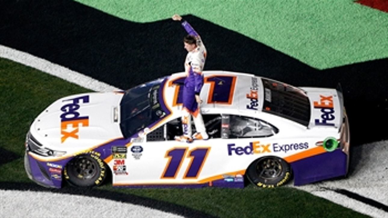 Denny Hamlin wins 2019 Daytona 500 in emotional tribute to the late J.D. Gibbs