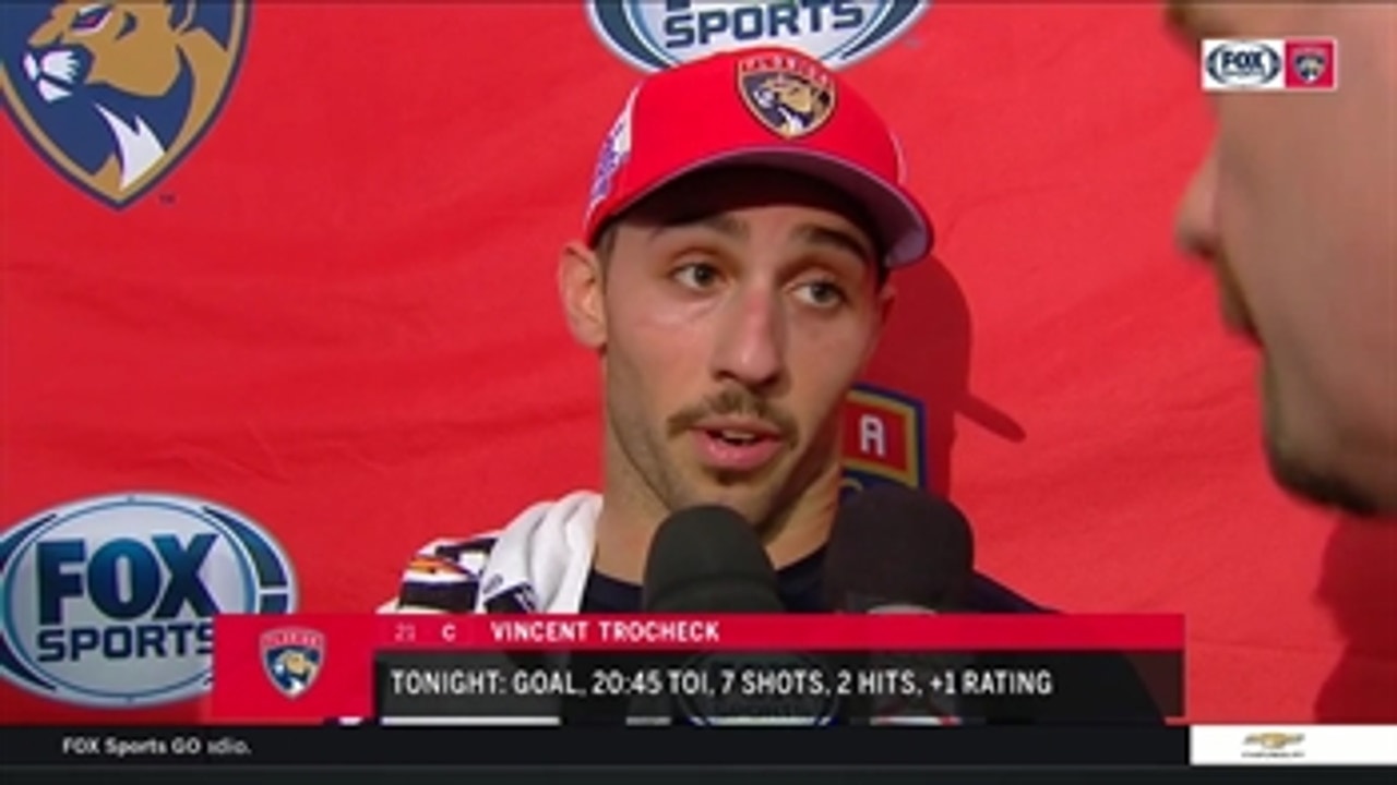Vincent Trocheck says tonight the Panthers were more prepared